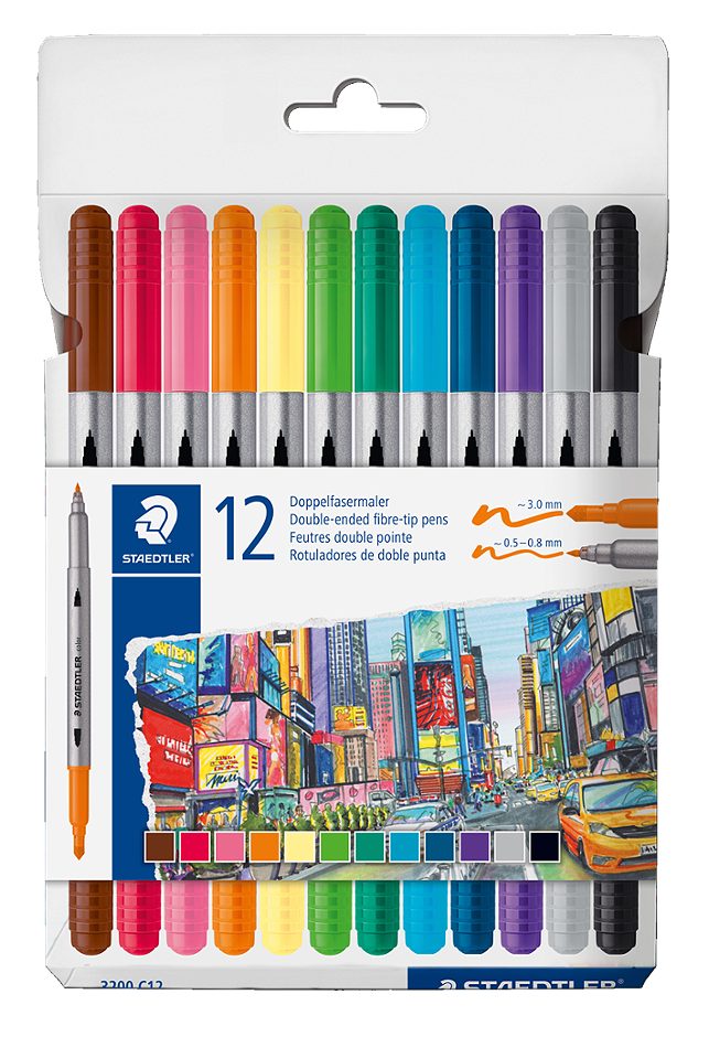 Staedtler Fasermaler 12er Dou