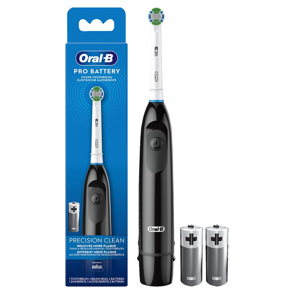 Oral-B Batteriezahnbürste schwarz