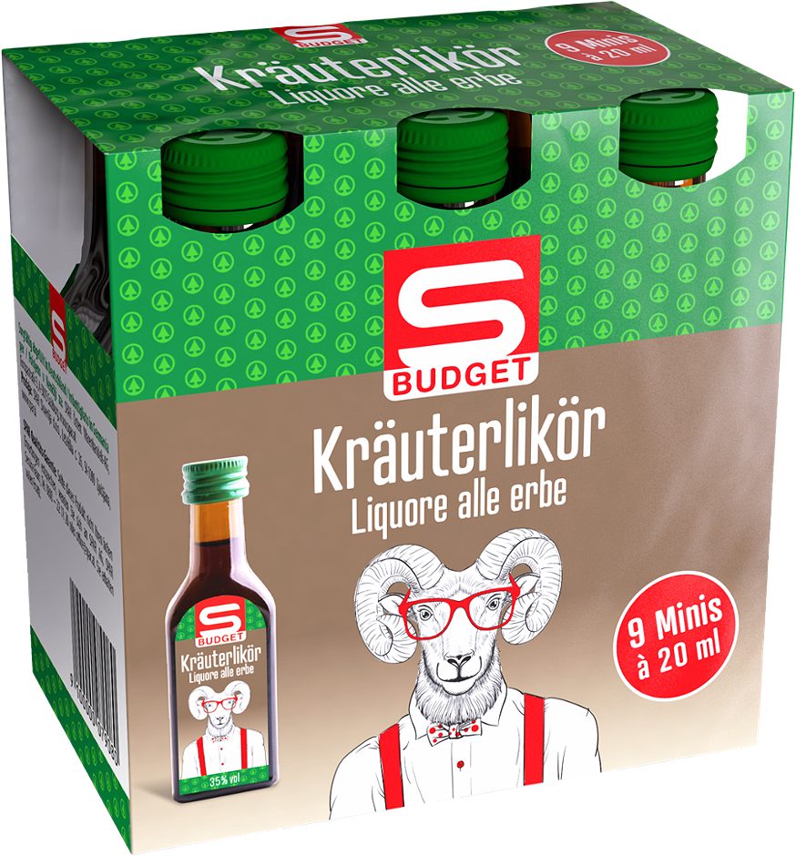 S-BUDGET Kräuterlikör 180 ML