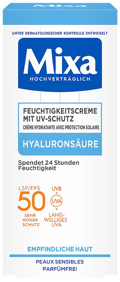 Mixa Feuchtigkeitscreme mit UV-Schutz LSF 50 50ml