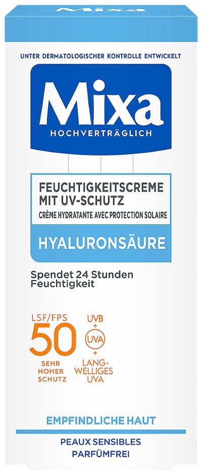 Mixa Feuchtigkeitscreme mit UV-Schutz LSF 50 50ml