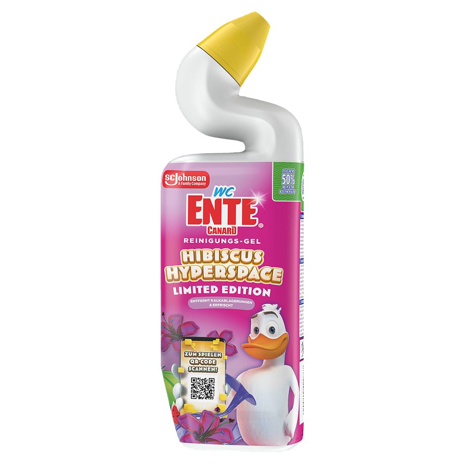 WC-Ente Limited Edition Reinigungs-Gel Hibiscus Hyperspace 750ml