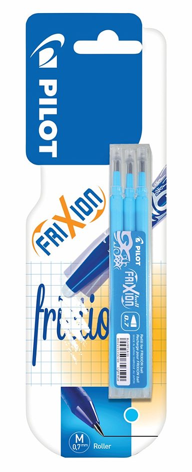 Pilot Frixion Minen hellblau 0,7mm, 3 Stück