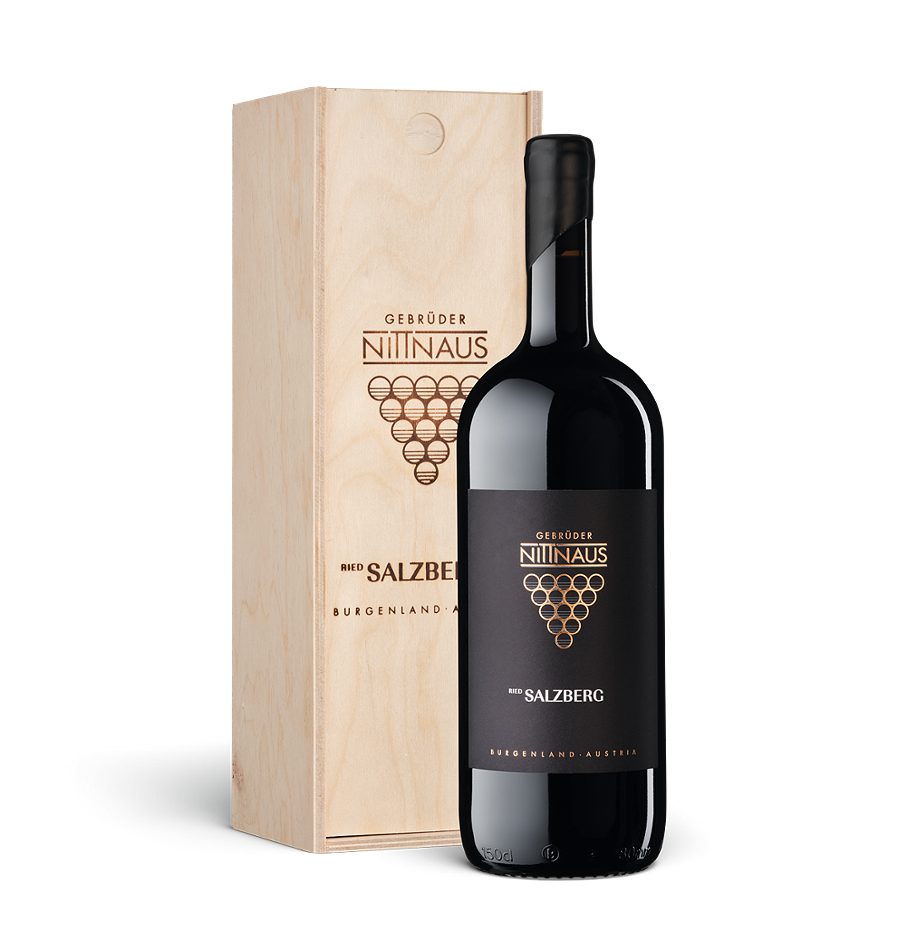 Gebrüder Nittnaus Merlot-Blaufränkisch Ried Salzberg Magnum Holzkiste 2020 1,5 L