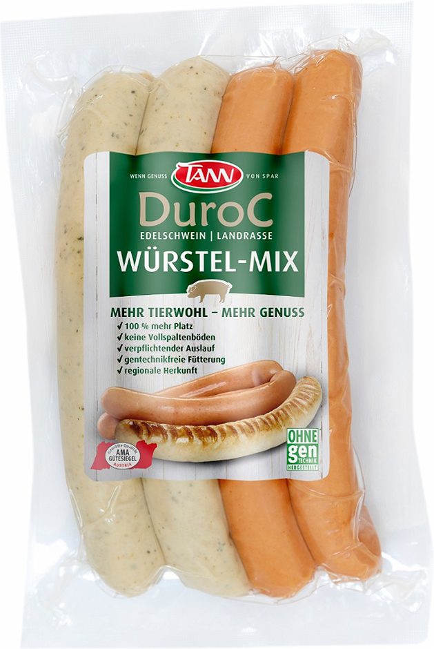 TANN Duroc Würstel-Mix per Packung 240 G