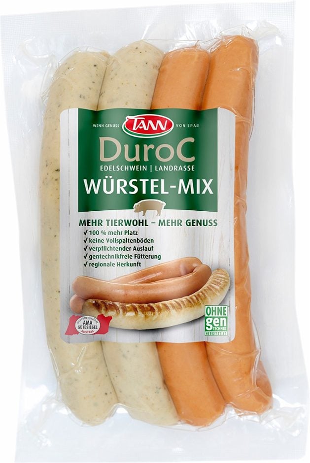 TANN Duroc Würstel-Mix per Packung 240 G