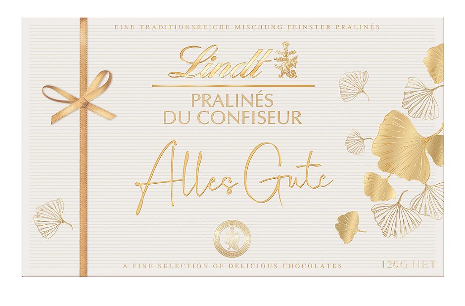 Lindt Gold-Weiß Pralinen Botschaften 120 G
