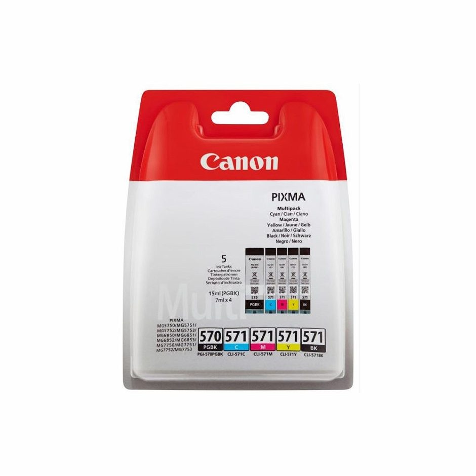 Canon Druckerpatrone 570-PGBK + 571-CMYB 7 ML