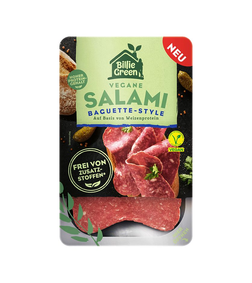 Billie Green Vegane Salami Baguette Style 70 G