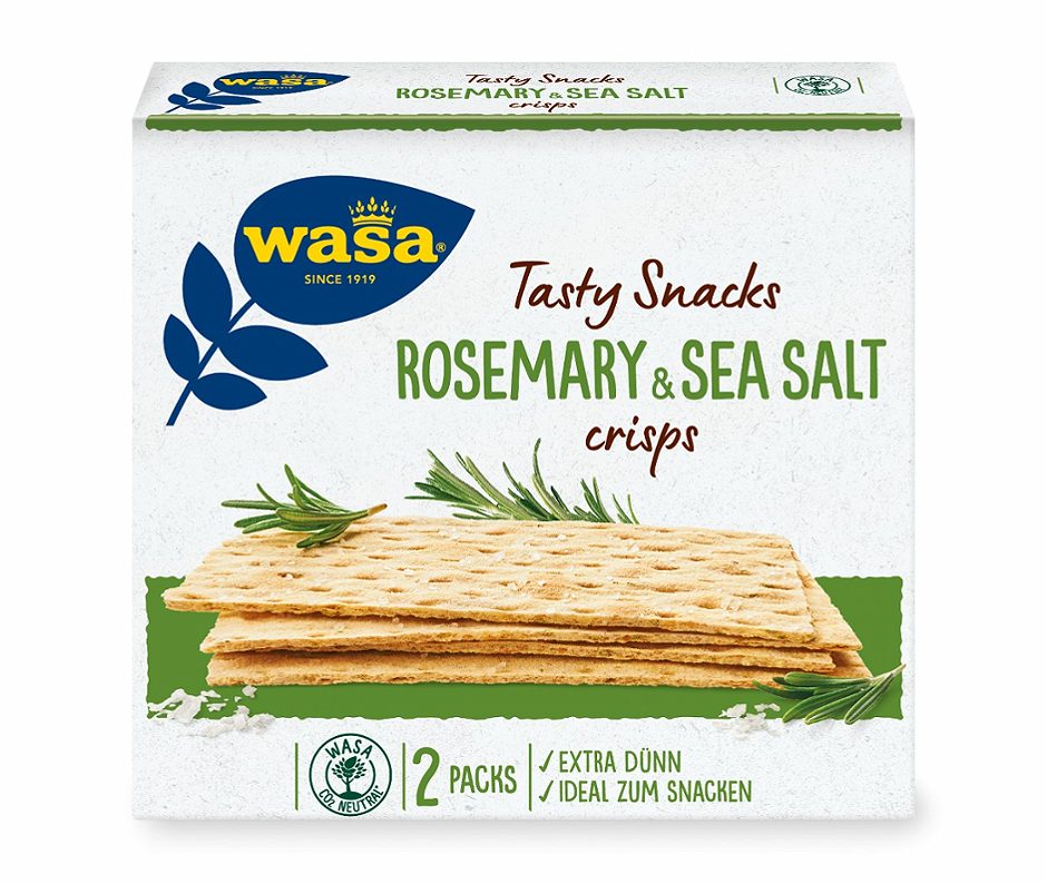 Wasa Tasty Snacks Rosemary & Sea Salt 190 G