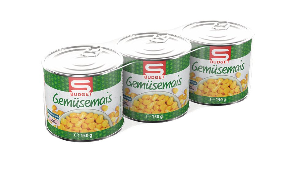 S-BUDGET Gemüsemais 3 x 150g 450 G