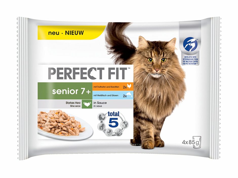 Perfect Fit Katzennahrung Senior 7+ 4x85g 340 G
