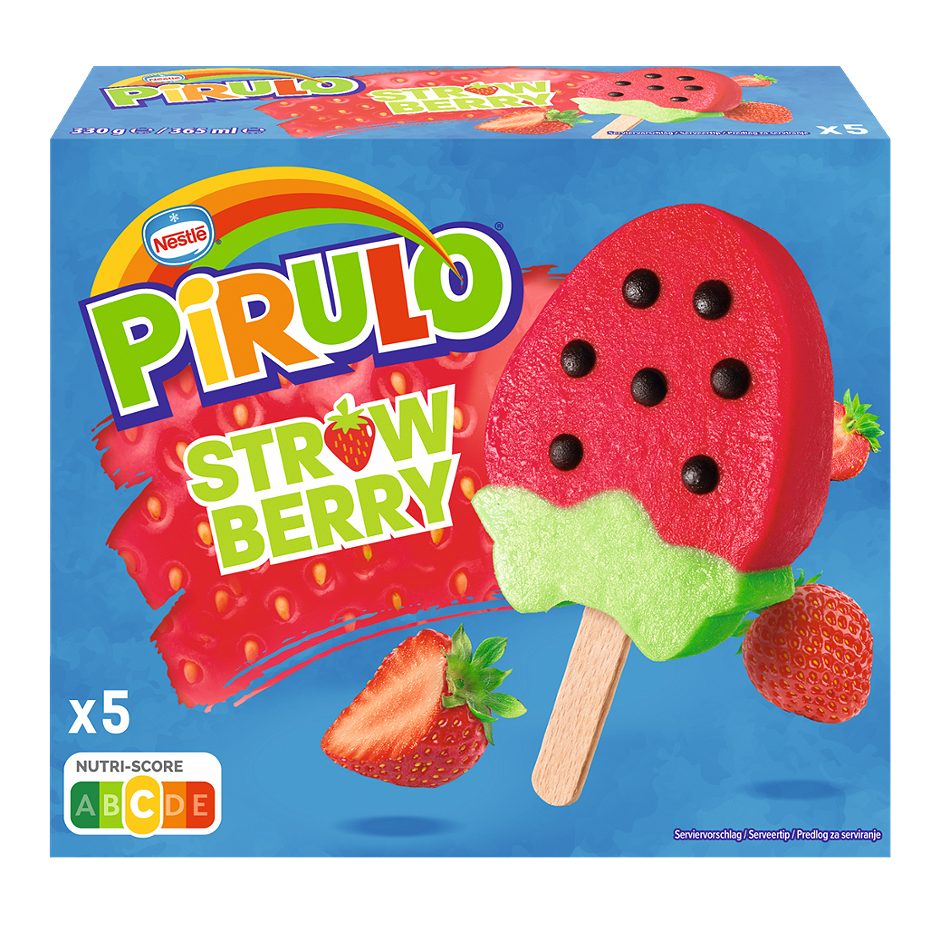 Nestlé Pirulo Erdbeere 5 365 ML
