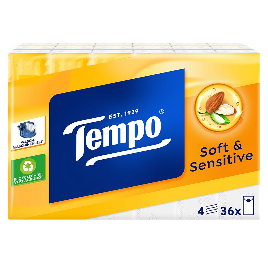 Tempo Taschentücher Plus 36 x 9 Stk.