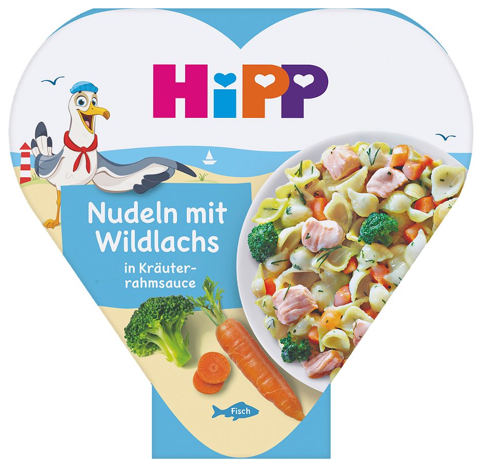 Hipp Nudeln mit Wildlachs in Kräuterrahmsauce 250 G
