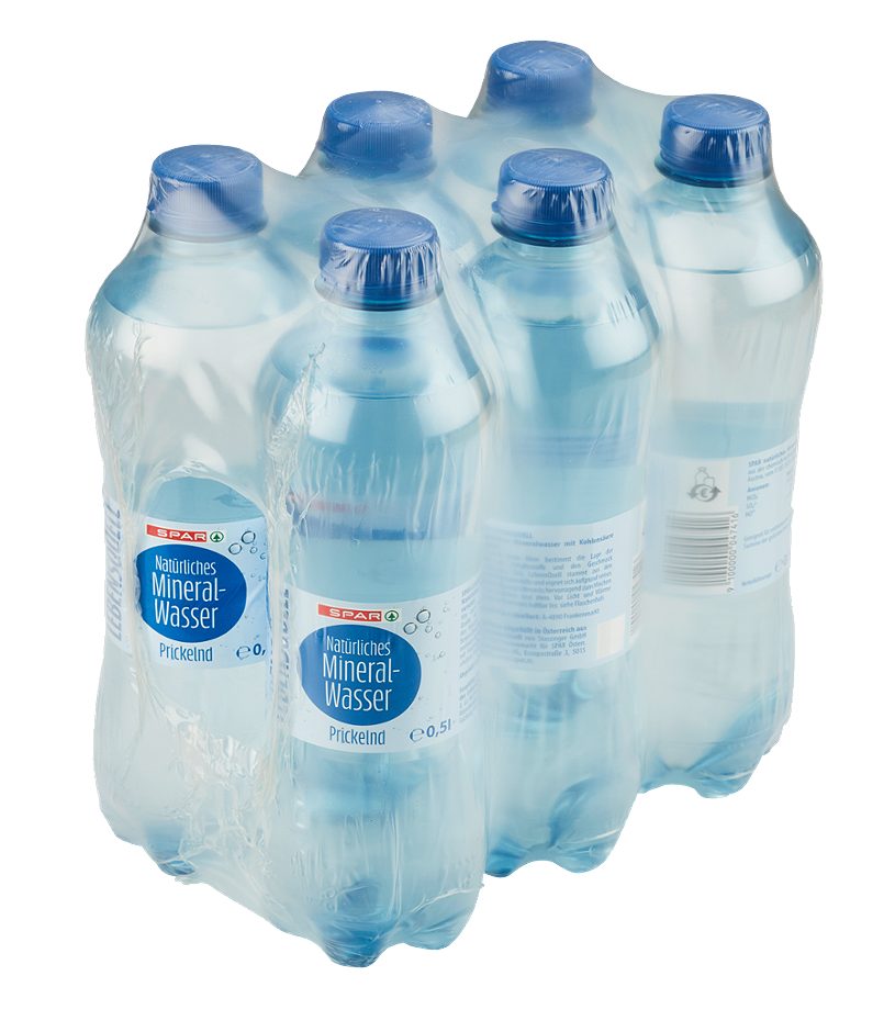 SPAR Lebensquell Natürliches Mineralwasser prickelnd 6x0,5l 3 L EINWEG mit Pfand