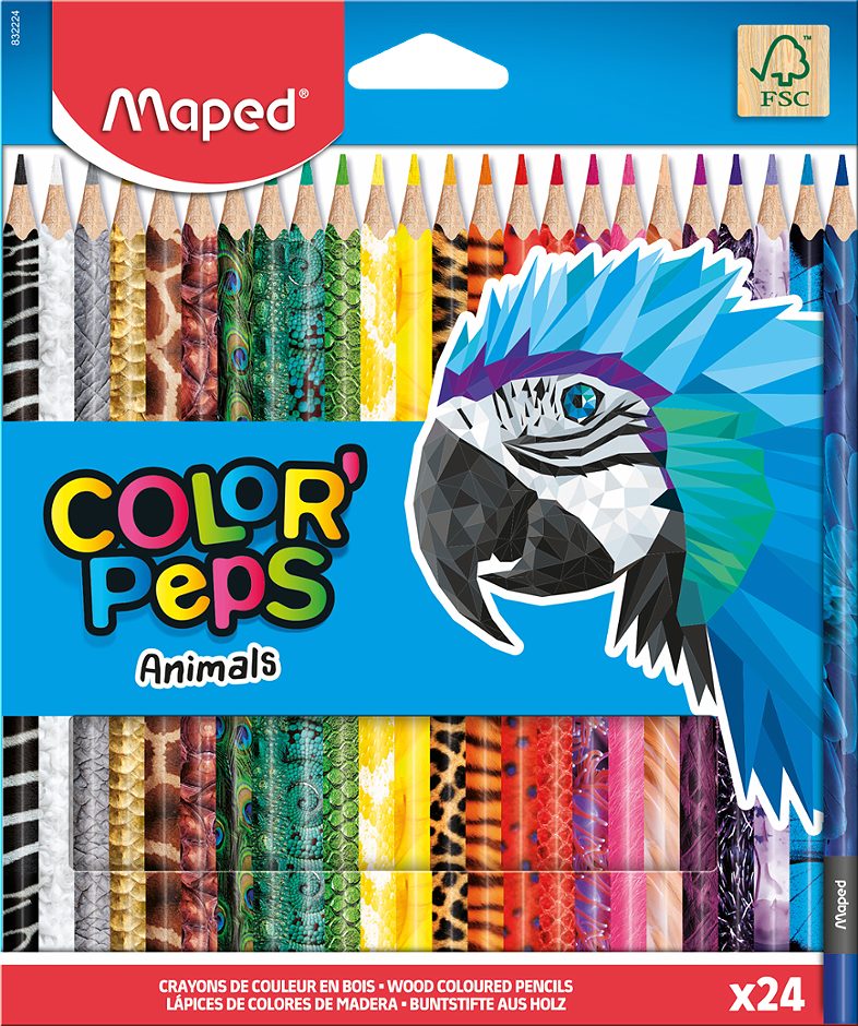 Maped Buntstifte COLOR'PEPS ANIMALS FSC x24