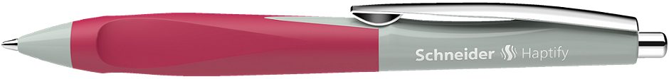 Schneider Kugelschreiber Haptify grau-magenta