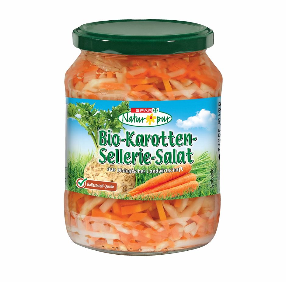 SPAR Natur*pur Bio-Karotten-Sellerie-Salat 680 G