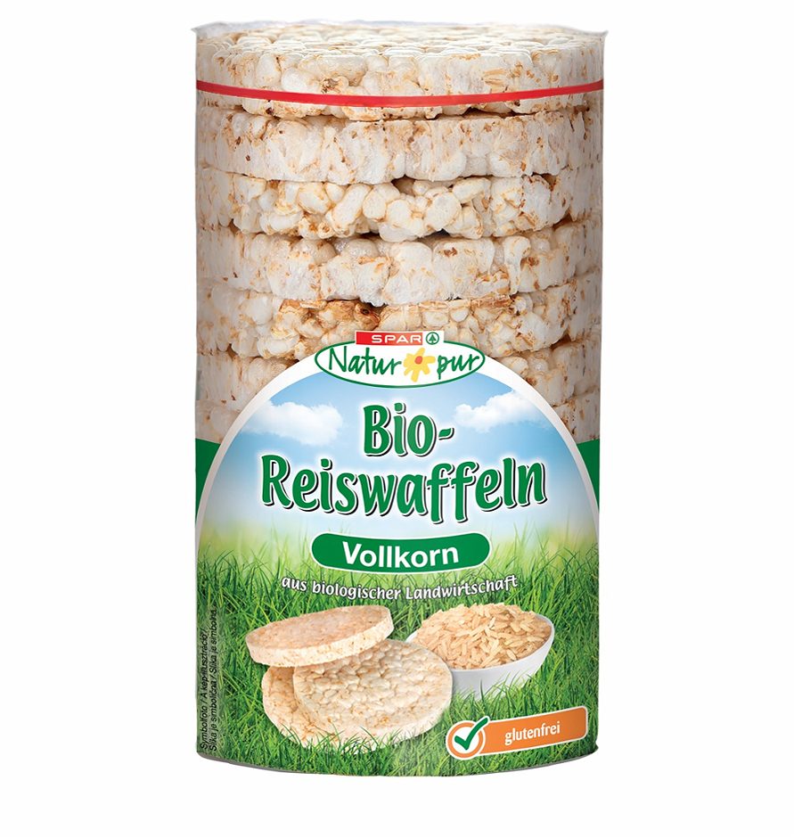 SPAR Natur*pur Bio-Reiswaffeln Vollkorn 100 G