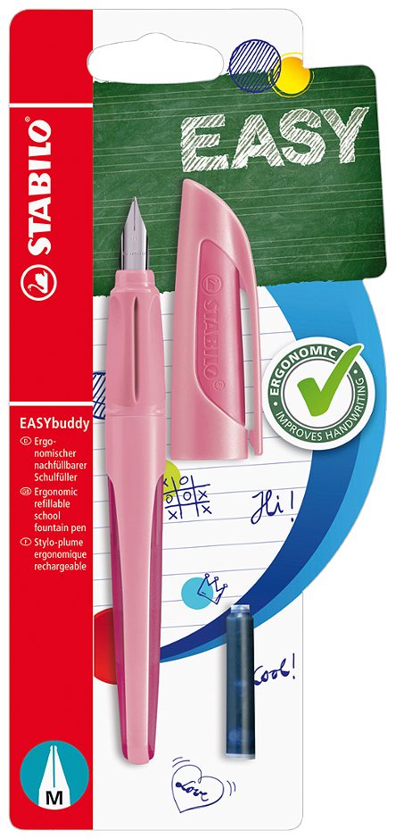 STABILO Füllfeder EASY Buddy Pastell Rosa