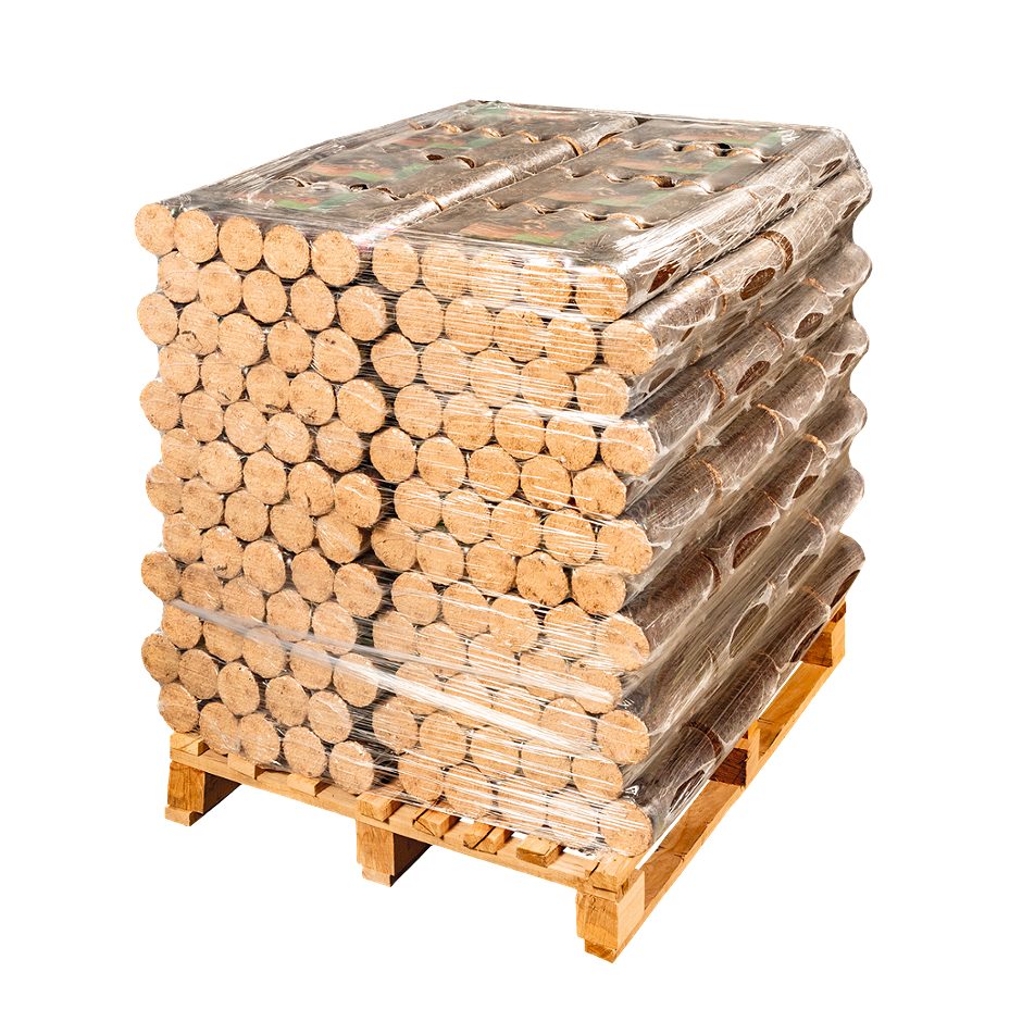Hartholz-Briketts Buche Palette 96 x 10kg