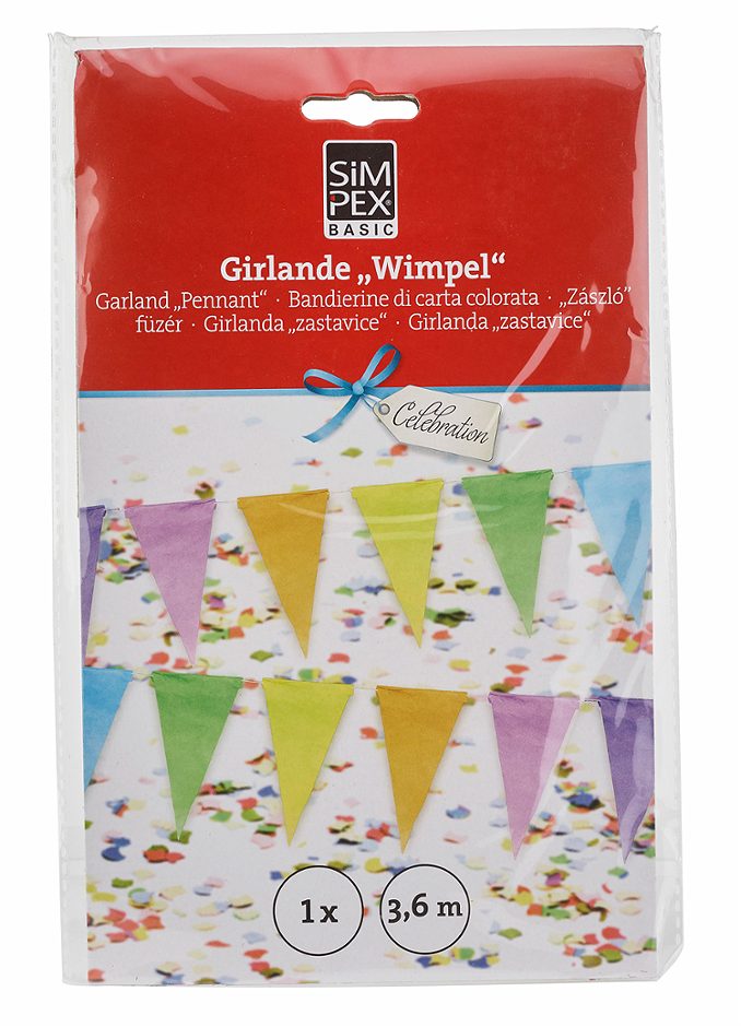 SIMPEX BASIC Celebration Wimpelgirlande