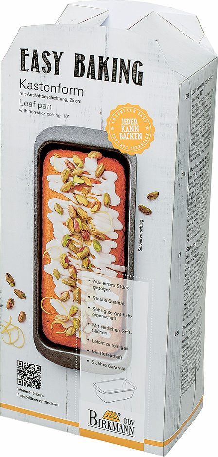 Birkmann Easy Baking Kastenkuchenform 25 cm mit Antihaftbeschichtung