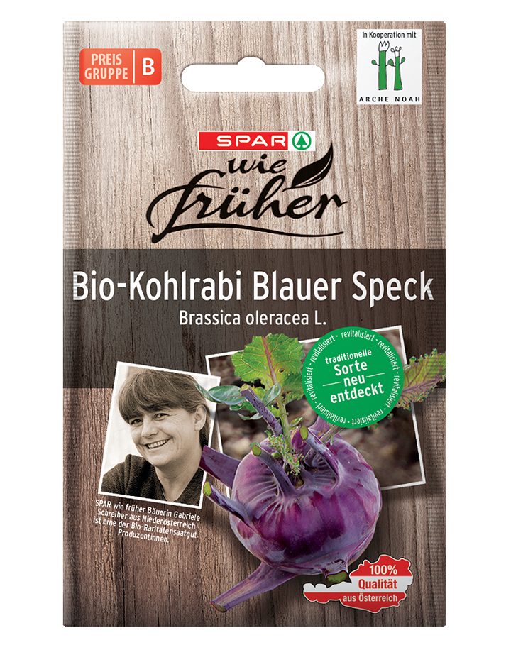 SPAR wie früher Saatgut Bio-Kohlrabi Blauer Speck