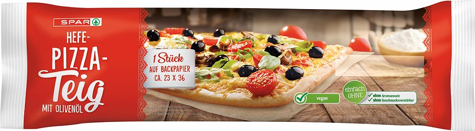 SPAR Hefe-Pizzateig mit Olivenöl 1 Stück 400 G