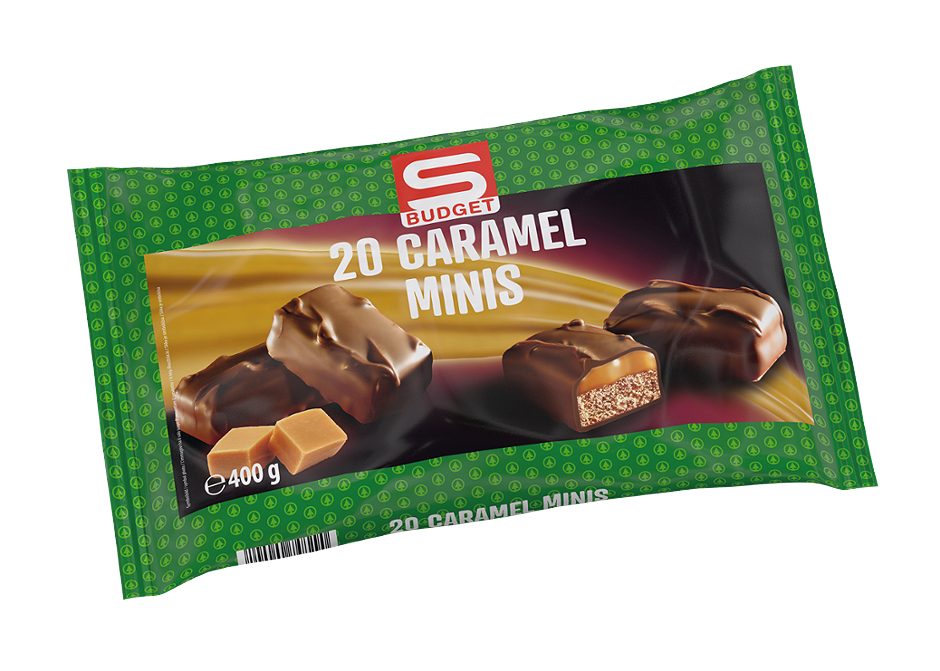 S-BUDGET Caramel Minis 20 Stück 400 G