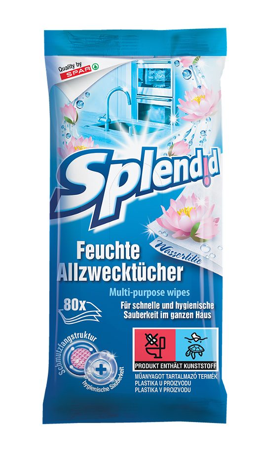 Splendid Feuchte Allzwecktücher Wasserlilie 80 Stück