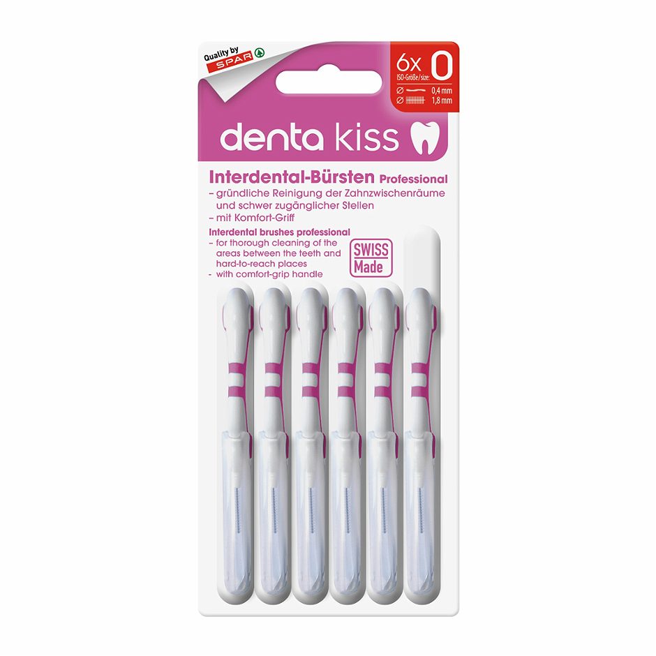 DENTA KISS Professional Interdental-Bürsten ISO Größe 0 6 Stück