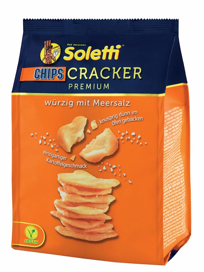 Soletti Chips Cracker Premium würzig mit Meersalz 100 G