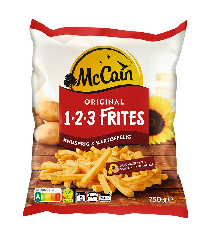 McCain 1•2•3 Original Frites 750 G