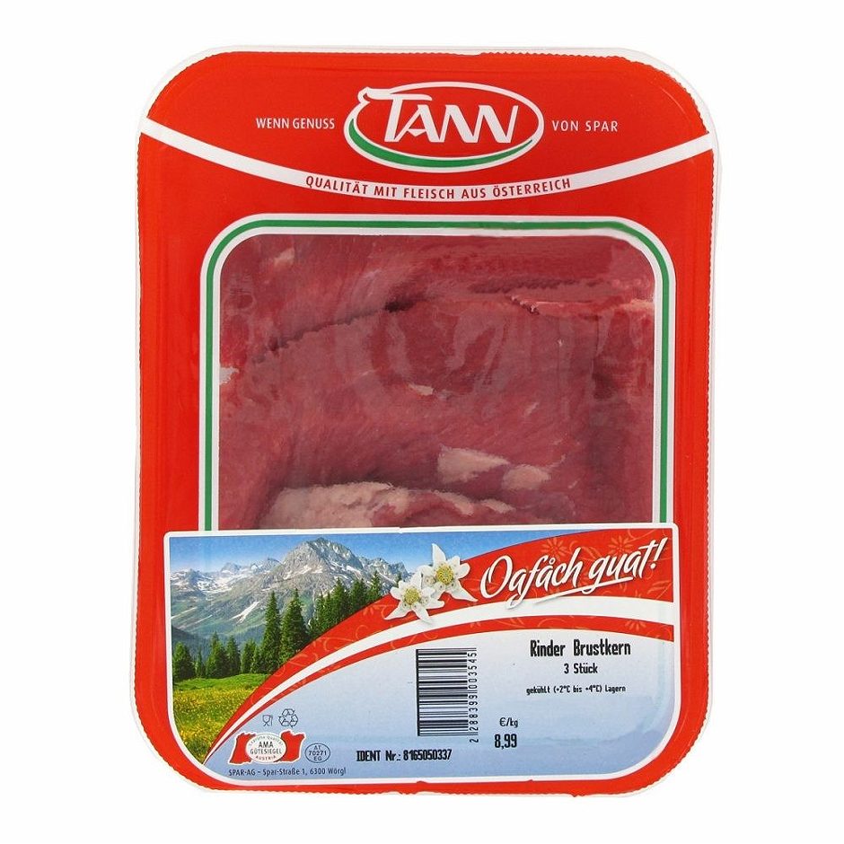 TANN Rinds-Brustkern 1 KG