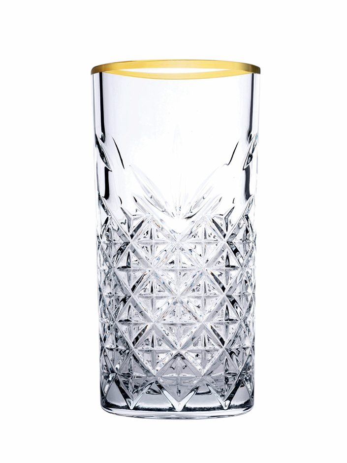 Pasabahce Longdrinkglas Timeless 30cl Gold 4er