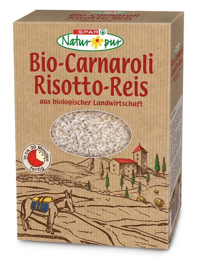 SPAR Natur*pur Bio-Carnaroli Risotto-Reis 500 G