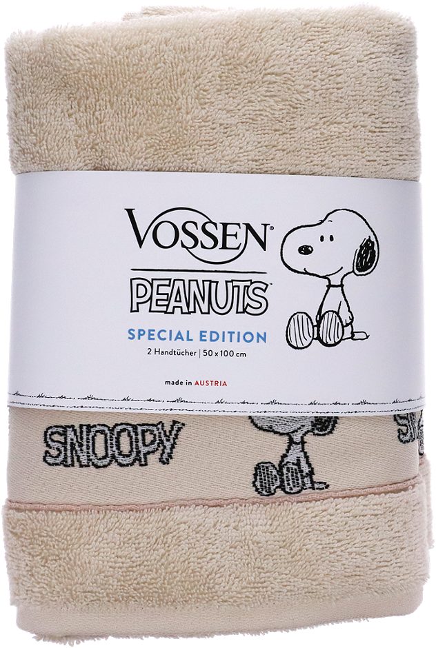 Vossen Peanuts Handtuch 2er Set sand 50x100cm
