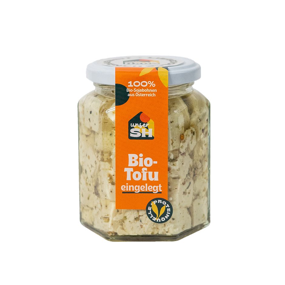 UNSER SOJAHAUS Bio-Tofu in Öl mit Gewürzen eingelegt 230 G