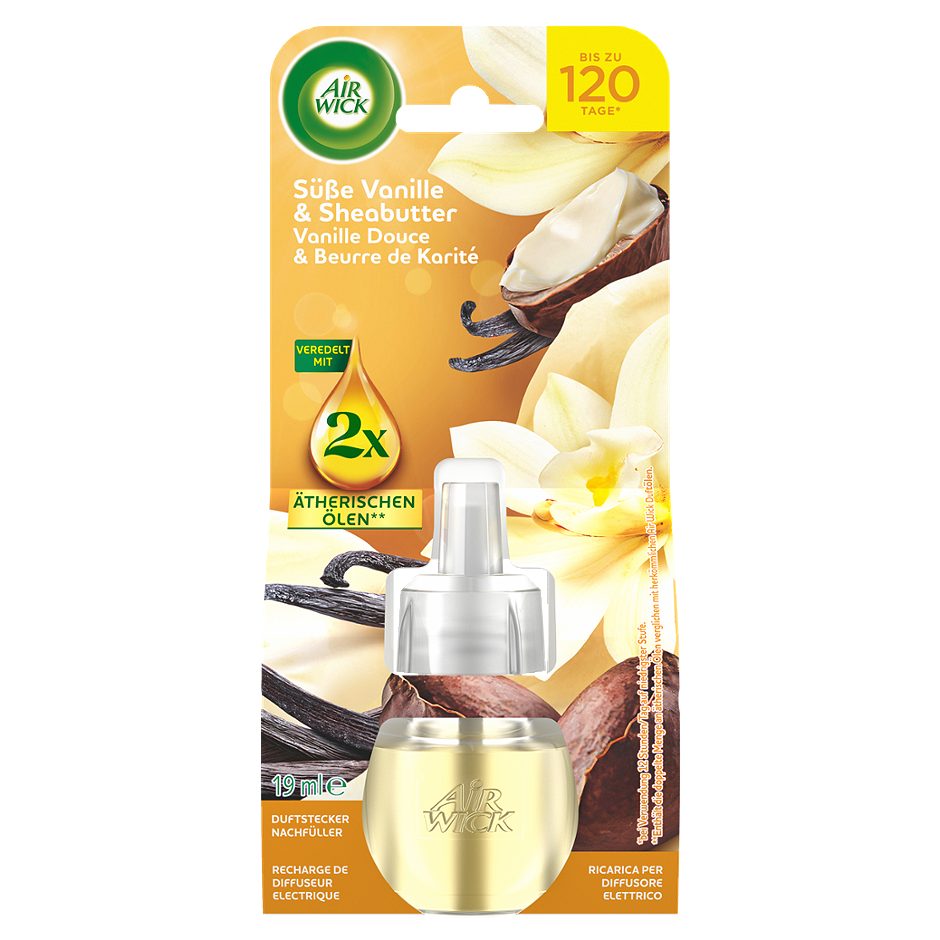 Air Wick Duftstecker Nachfüller Süße Vanille & Sheabutter 19 ml