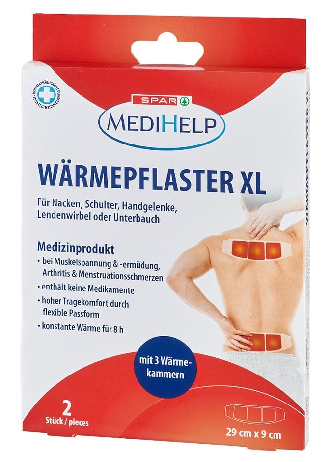 SPAR MediHelp Wärmepflaster XL 2 Stück