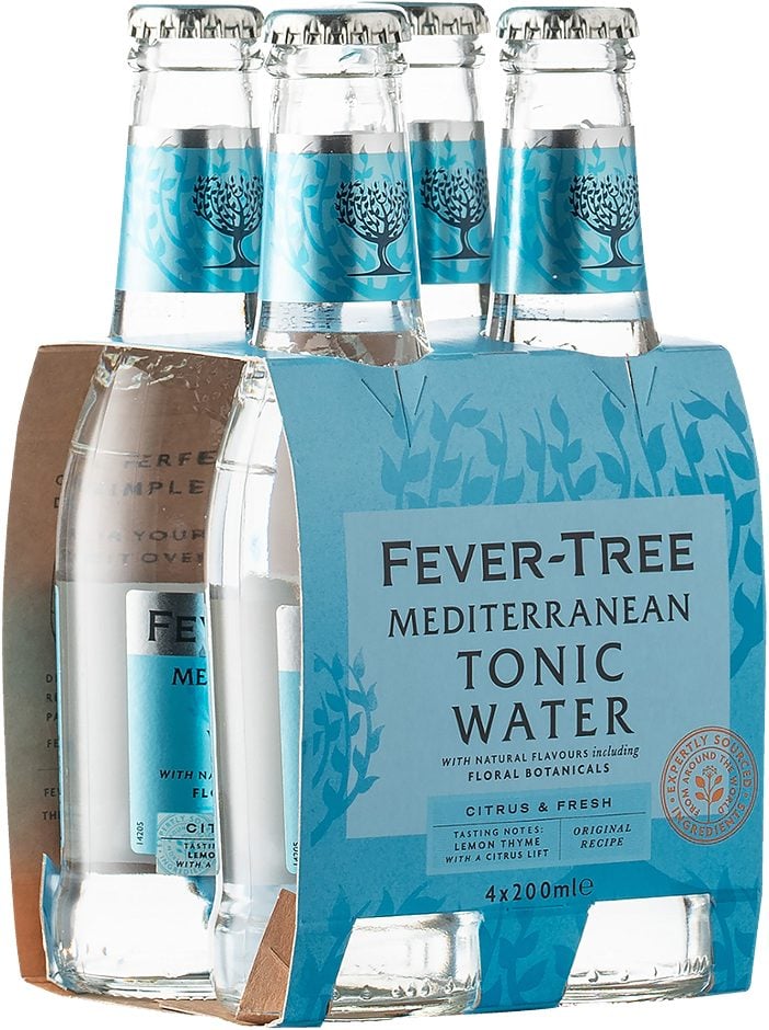 Fever-Tree Premium Natural Mixers Mediterrenean Tonic Water 4x0,2l 0,8 L EINWEG ohne Pfand
