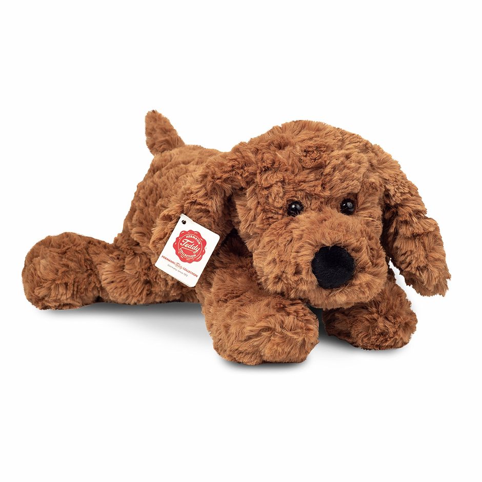 Teddy Hermann Schlenkerhund braun 28cm