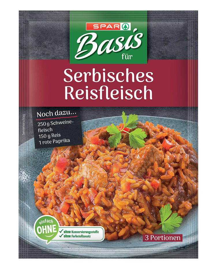 SPAR Basis für Serbisches Reisfleisch 3 Portionen