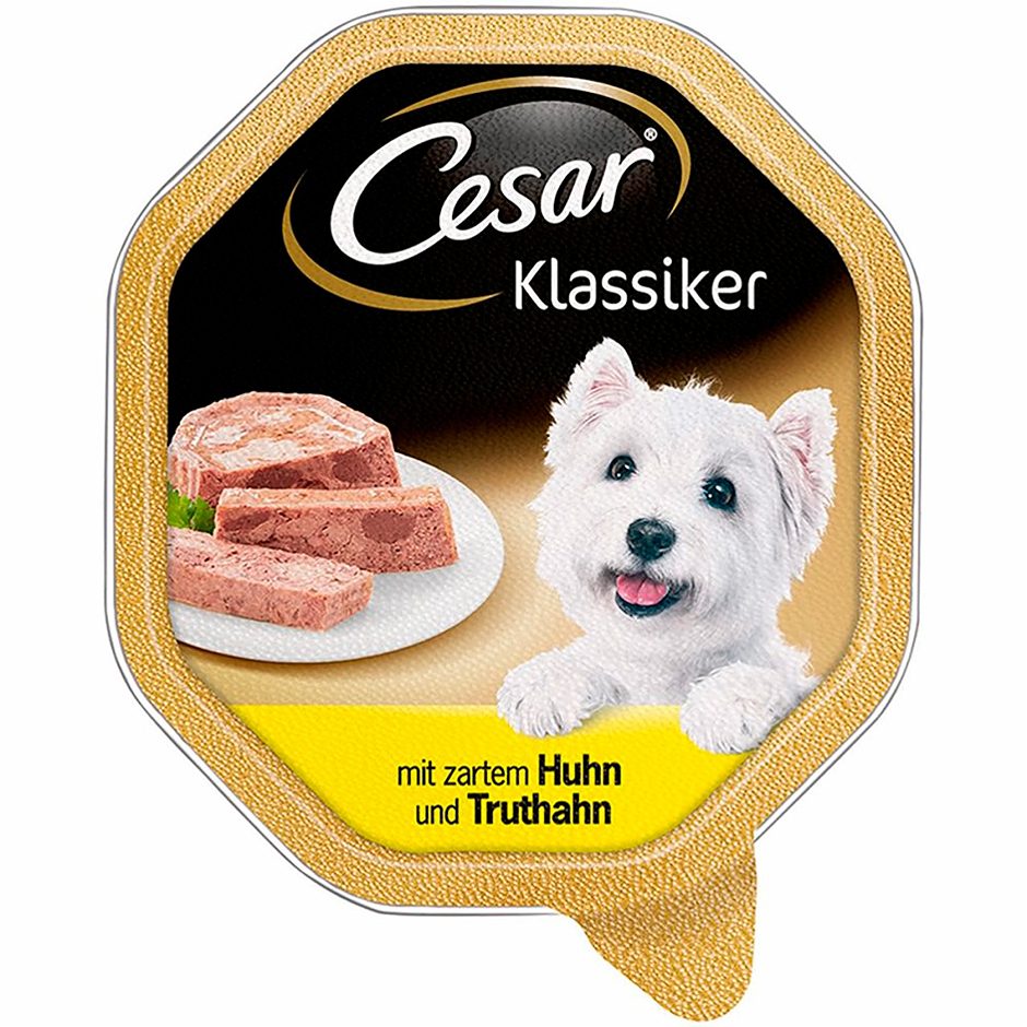 Cesar Klassiker Hundenahrung Huhn & Truthahn 150 G