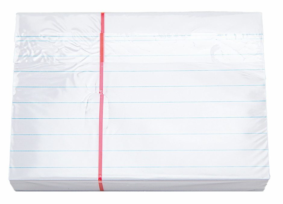 Ursus Style Karteikarten A7 quer, weiß, liniert 100 Blatt