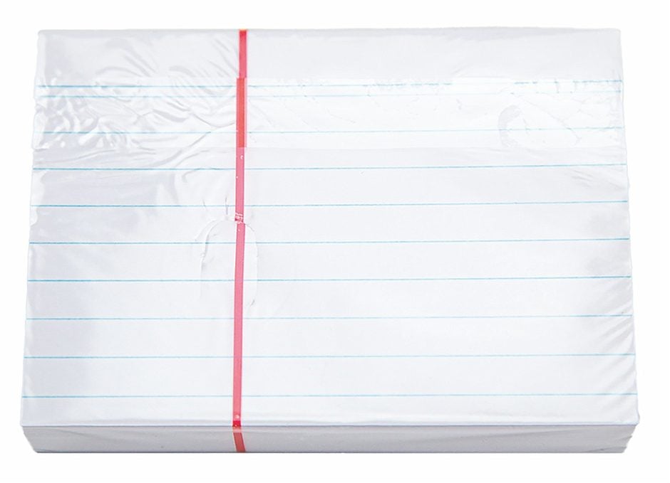 Ursus Style Karteikarten A7 quer, weiß, liniert 100 Blatt