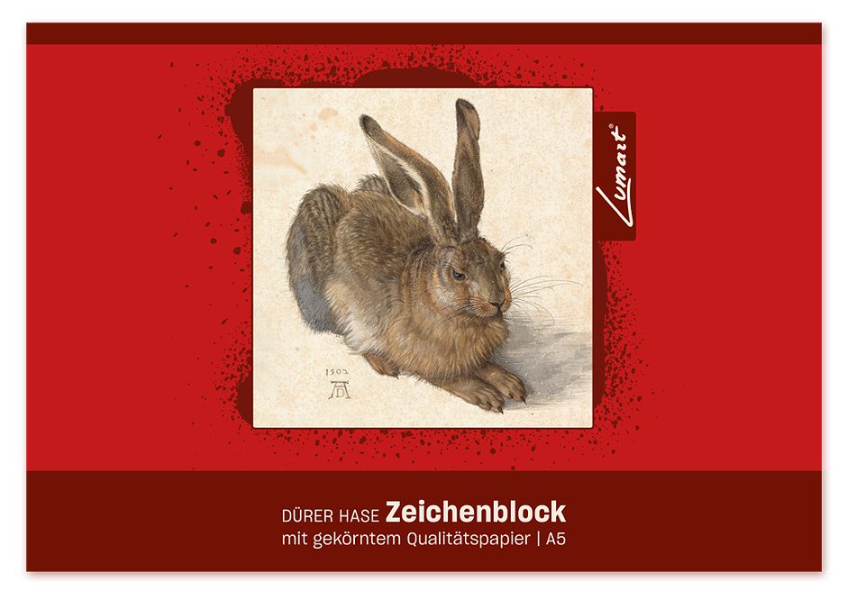 Format Dürer Hase Zeichenblock A5 18 Blatt