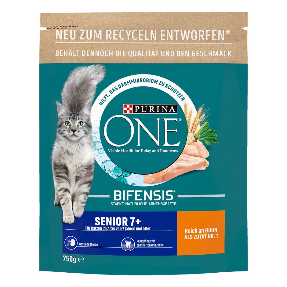 Purina One Katzentrockennahrung Senior 7+ 750 G